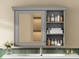 30'' x 28'' Bathroom Medicine Cabinet with Mirror, Wall Mounted Mirror Cabinet with Storage N710P209425E