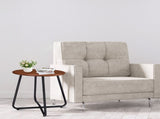 Outdoor Side Table with Imitation Wood Tabletop, Weather Resistant Patio Side Table, Round Outdoor 89796304