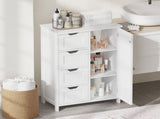Bathroom Floor Cabinet with 4 Drawers and 1 Door,Freestanding 73955162