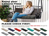 Outdoor Bench Cushion, 63 20 4 Inch, Tufted Waterproof Swing Cushion with Ties, for Patio Bench 97404833