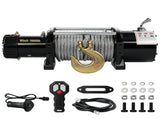 18,000 lb Electric Winch Dual Wired/Wireless Operation, Steel Cable, and Towing Chain 70116216