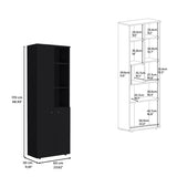 Grace Black 2-Door Kitchen Cabinet B062P175032