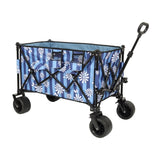 Heavy-Duty 480lbs Folding Wagon Cart with Bonus Picnic Mat - All-Terrain Beach Wheels, Drink W2932P283538