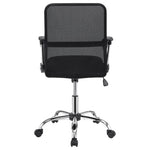 ZUN Black Swivel Office Chair with Casters B062P153790