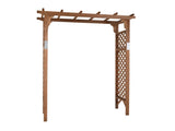 152*60*215cm Beautiful And Practical Flat-Topped Wooden Arch Garden Arch Dark 41343931
