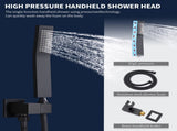 Shower System Shower Faucet Combo Set Wall Mounted with 10" Rainfall Shower Head and handheld shower 64887851