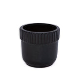 Handmade Ceramic Planter Set of 3, 15/14/9 Inch Diameter, Black Ribbed Pattern, for Succulents W3273P321472