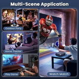 Projector with 5G WiFi and Bluetooth, Native 1080P Portable Outdoor Video Projector 4K Supported, 31468217