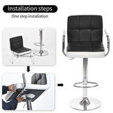 Bar Stools 360-degree Rotating bar Stool with armrest backrest, Freely Lifting BarstoolModern bar 49962601