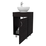 FM FURNITRE Loli Bathroom Vanity with Integrated Sink and Faucet, Wengue B128P293886