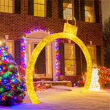 10.5 Feet Christmas Arch with White LED Lights 66192790