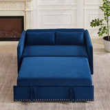 MH" Sleeper Sofa Bed w/USB Port, 3-in-1 adjustable sleeper with pull-out bed, 2 lumbar pillows and W1193137591