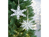 Set of 6 Iron Snowflake Hanger, Decorative Hanging Ball Christmas Tree Ornaments for Holiday Party 23524894