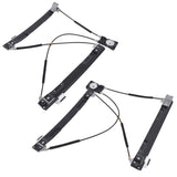 2PCS Front Left&Right Power Window Regulator C2Z31200 C2Z31201 for Jaguar XF X250 2008-2015 64652443