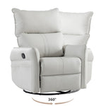 ZUN Rocking Recliner Chair,360 Degree Nursery Rocking Chair,Glider Chair,Modern Small Rocking 12560160