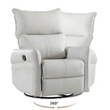 ZUN Rocking Recliner Chair,360 Degree Nursery Rocking Chair,Glider Chair,Modern Small Rocking 12560160