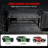 Tailgate Table Molle Panel for Ford Bronco 2021-2024 2-Tier Foldable Rear Storage Cargo Rack Shelf W2801P318432