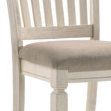Tan and Cream Slatted Back Side Chairs B062P182749
