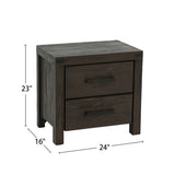 2 Drawers Nightstand In Espresso SR015426