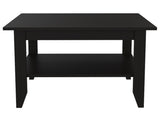 Essential Coffee Table, One Shelf, Four Legs -Black B20091908