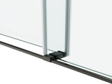 54*76" Frameless Double Sliding Shower Door, Double Shower Door, 3/8 SGCC Tempered Glass, 24195626