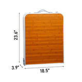 Outdoor Folding Camping Table with Storage Compartment, 4ft Portable Pinic Table with 3 Adjustable 93348545