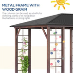 ZUN Gazebo with Galvanized Steel Roof 98874966