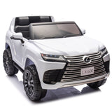 ZUN Licensed LEXUS LX600 24V Two-seater XXL Kids Ride On Car W/Parents Control,Seat width 20 W1396P190407