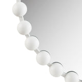 Beaded Round Wall Mirror 27"D B03599372