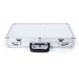 45*25*7.5cm Aluminum New Framed Locking Gun Pistol HandGun Lock Box Hard Storage Carry Case Silver 84542987