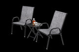 3 Piece Patio set, Outdoor Camping Chairs with Breathable Textilene Fabric, folding with steel W640P270188