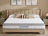 10 Inch King Size Medium Firm Mattress, Memory Foam with Pocket Springs for Back Pain Relief & W2699P399181