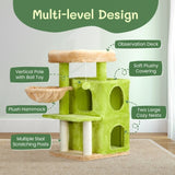 33 inch Cat Tree Cat Tower for Indoor Cats, Cat Activity Center Play House with Large Padded Perch, 75858687