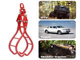 4 Claw Timber Log Lifting Logging Tongs Grabber Tong 28" W46537381