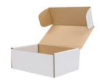 50 Corrugated Paper Boxes 6x4x3" White Outside and Yellow Inside 67683696