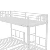 Twin over Twin & Twin Bunk Beds for 3, Twin XL over Twin & Twin Bunk Bed Metal Triple Bunk Bed, 10666024