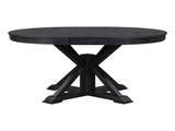 Retro Functional Extendable Dining Table with a 12" Leaf for Dining Room and Living Room 81642106