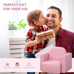 ZUN 2-in-1 Multifunctional Kids Sofa-Pink （Prohibited by WalMart） 39949399