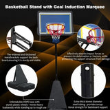 Portable Basketball Hoop for Youth Adults & Professional Match,Adjustable Height 8.04 ft to 10.01 61443356