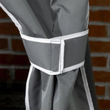 Portability Poolside Towel Holder Rack with Covered - Gray 34056614