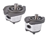 2x Hydraulic Gear Pump Cast Iron Counter-Clockwise & Clockwise 3/4" Keyed Shaft 55431081