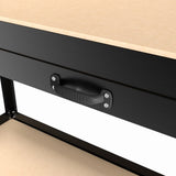 63" Tools Cabinet Working Tables Workbench Tool Storage Workshop Table with Drawers and Pegboard W2079P185202