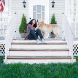 Outdoor 4 Level Iron Handrail Matte White 04980740