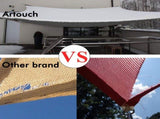 10'X13' Light Grey HDPE sunshade sail 70306079