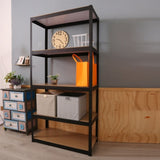 ZUN Storage Shelves - 5 Tier Adjustable Garage Storage Shelving, Heavy Duty Metal Storage Utility Rack 26453987