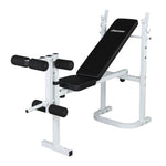 ZUN Weight Bench with Adjustable Workout Bench and Barbell Rack and Leg Developer, Foldable Weight Bench 25252986