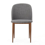 ZUN Mid-Century Dining Chair Fabric Upholstered Chair , Light Gray 60808.00