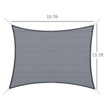 ZUN Shade Sail Cloth /Shade Sail Canopy -AS （Prohibited by WalMart） 11011992