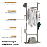 Coat Racks solid wood hanger 23.6* 11*64.1in Solid environmental protection easy to assemble W2987P225475