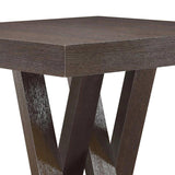 Cappuccino Double X Base Square Bar Table B062P145581